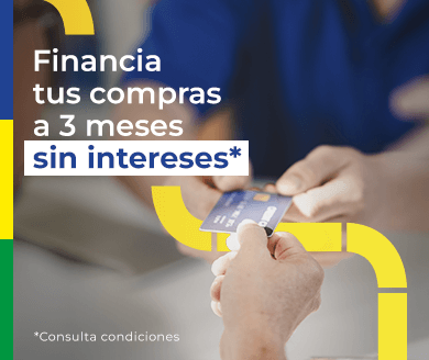 Financia tus compras a 3 meses sin intereses
